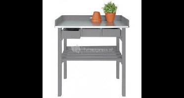 Tuinwerktafel met lades grijs